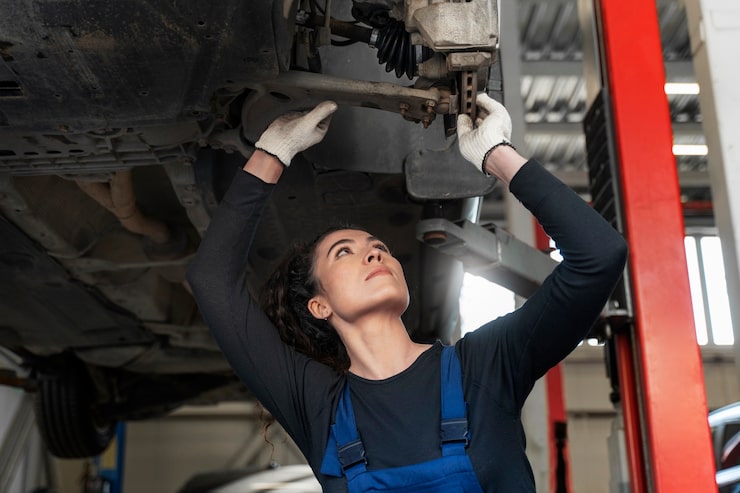 Professional exhaust system installation